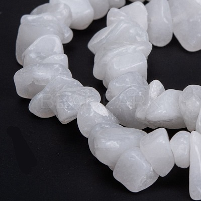 Natural White Jade Beads Strands X-G-F703-02-1