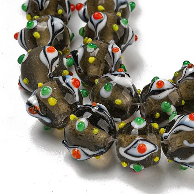 Handmade Lampwork Beads Strands LAMP-N025-05I-1