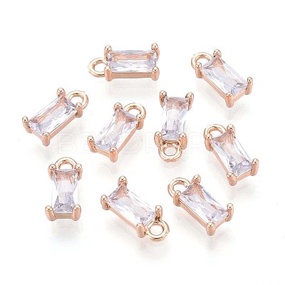 Transparent Glass Charms X-GLAA-T007-13H-1