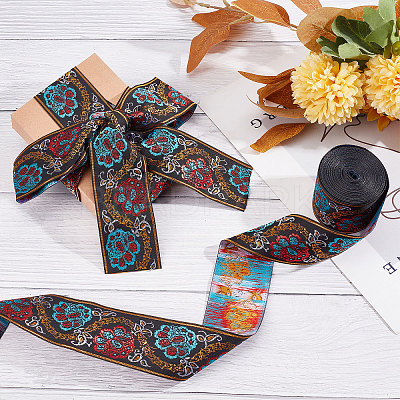 Ethnic Style Polyester Ribbon OCOR-GF0002-04B-1