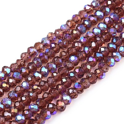 Electroplate Glass Beads Strands EGLA-A044-T1mm-L13-1