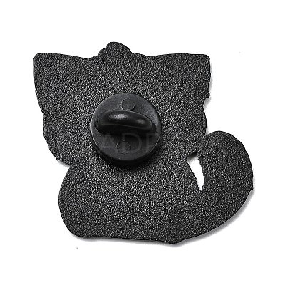 Cat with Heart Enamel Pins JEWB-I055-05EB-02-1