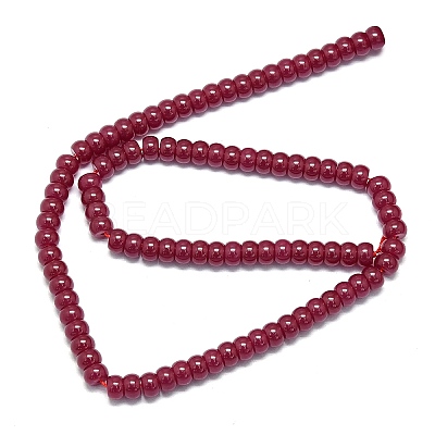 Lab Grown Red Corundum Beads Strands G-G106-O01-01-1-1