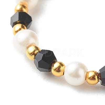 Imitate Austrian Crystal Bicone Glass Beaded Finger Rings RJEW-TA00003-05-1