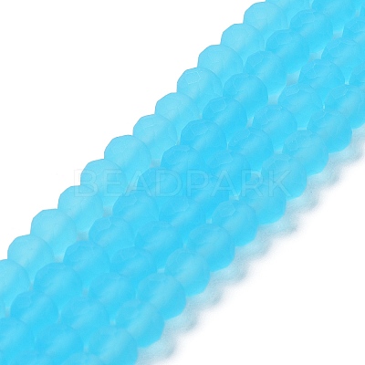 Transparent Glass Beads Strands X-EGLA-A044-T8mm-MD08-1