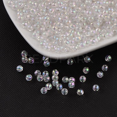 Eco-Friendly Transparent Acrylic Beads PL731-2-1