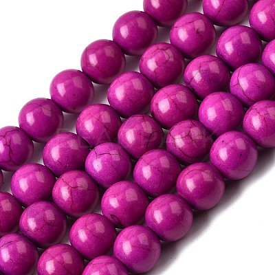 Synthetic Turquoise Beads Strands TURQ-G106-4mm-02O-1