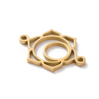 304 Stainless Steel Hollow Chakra Links STAS-S149-05C-1