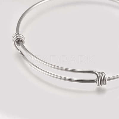 Tarnish Resistant 304 Stainless Steel Expandable Bangles STAS-K182-20P-1