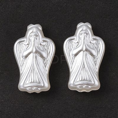 ABS Plastic Imitation Pearl Beads X-OACR-P007-68-1