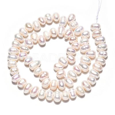 Natural Cultured Freshwater Pearl Beads Strands PEAR-N013-05F-1