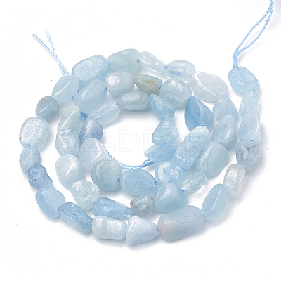 Natural Aquamarine Beads Strands G-S340-15-1