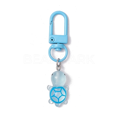 Luminous Transparent Resin Pendant Decorations HJEW-JM03093-1