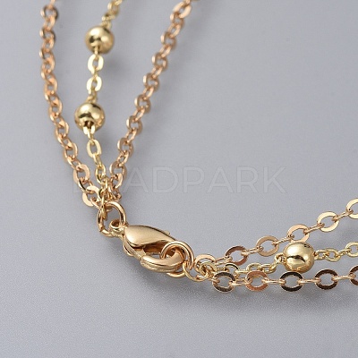 3 Layered Necklaces X-NJEW-JN02560-1