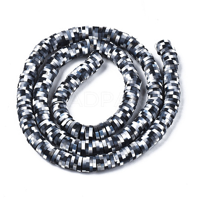 Handmade Polymer Clay Beads Strands CLAY-R089-6mm-159-1