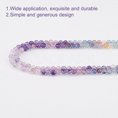 2 Strands Natural Fluorite Beads Strands G-GO0001-60-1