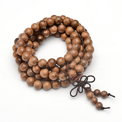 5-Loop Wrap Style Buddhist Jewelry X-BJEW-S125-22-1