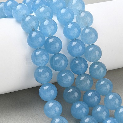 Dyed Natural Malaysia Jade Beads Strands G-G021-01D-09-1