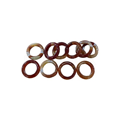 Natural Carnelian Finger Rings WG8089A-01-1