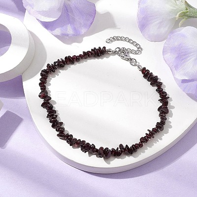 Natural Gemstone Beads Anklets AJEW-AN00583-11-1