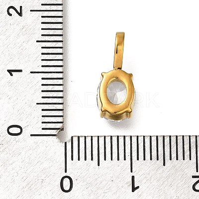 Ion Plating(IP) 304 Stainless Steel Rhinestone Pendants STAS-A104-11G-01-1