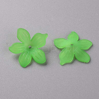 Frosted Acrylic Bead Caps MACR-S371-05A-734-1