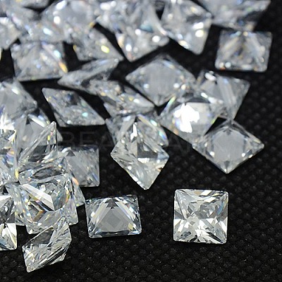 Cubic Zirconia Cabochons ZIRC-M004-6x6mm-007-1