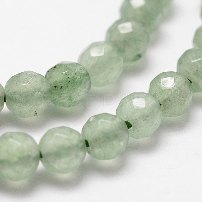 Natural Green Aventurine Beads Strands G-G736-17-6mm-1