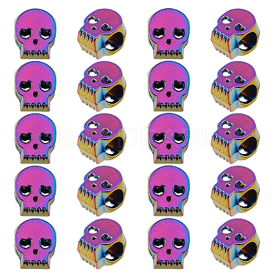 24Pcs Alloy European Beads FIND-HS0001-71-1