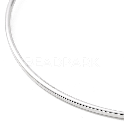 Non-Tarnish Screw End Ball 304 Stainless Steel Wire Bangle BJEW-F435-01P-1