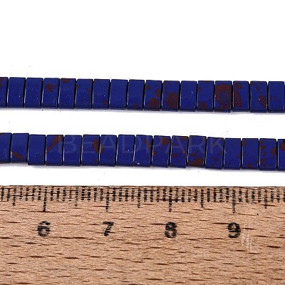 Spray Painted Synthetic Non-magnetic Hematite Bead Strands G-T124-02E-1-1