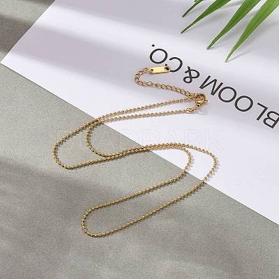 304 Stainless Steel Ball Chain Necklaces X-NJEW-JN03488-02-1