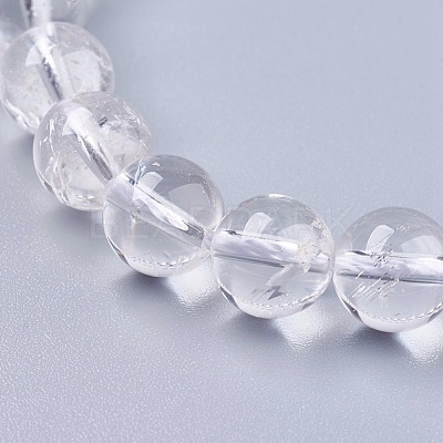 Natural Quartz Crystal Beads Strands X-G-R193-05-6mm-1