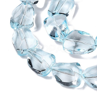 Electroplate Glass Beads Strands EGLA-N012-05D-1