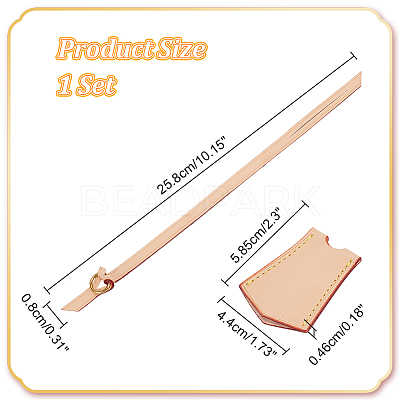 Cowhide Pendant Decoration FIND-WH0126-239A-1