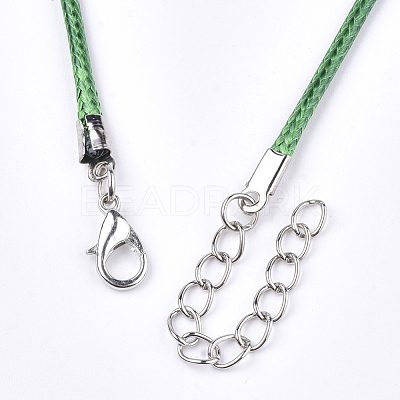 Waxed Cord Necklace Making X-NCOR-T001-46-1