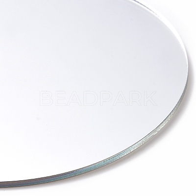 PVC Flat Round Shape Mirror DIY-E043-02-1