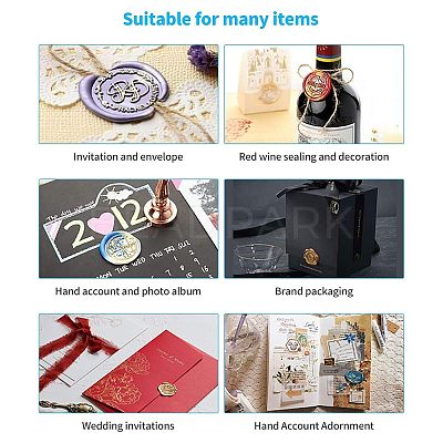 DIY Wood Wax Seal Stamp AJEW-WH0131-134-1