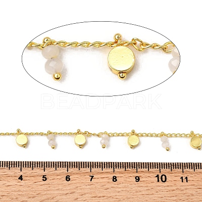 Brass Flat Round Link Chains CHC-H114-07G-06-1