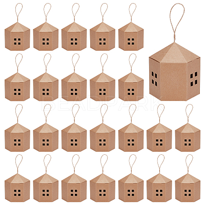 10Pcs Paper Gift Packing Tote Boxes with Window and Rope CON-WH0112-064A-1