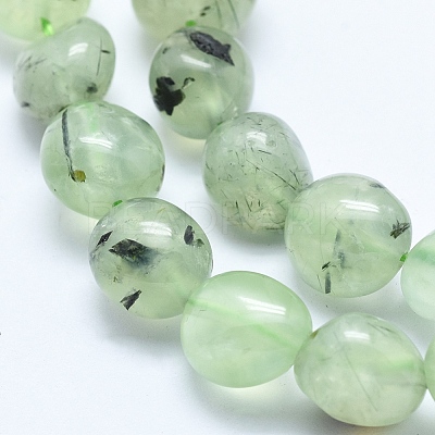 Natural Prehnite Beads Strands G-E483-71-1