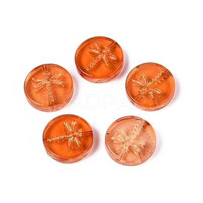Baking Paint Transparent Glass Beads DGLA-N018-30G-1