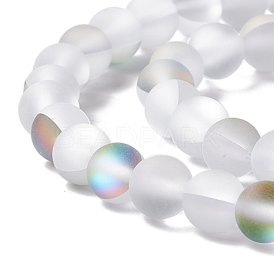 Synthetic Moonstone Beads Strands G-E573-01A-14-1