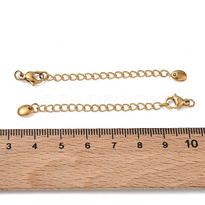 201 Stainless Steel Curb Chain Extender SA-CBA0FDA-01G-23-1