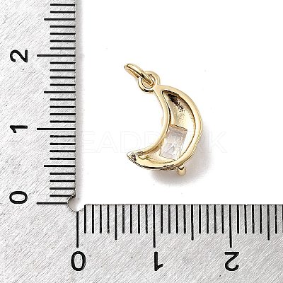 Brass Micro Pave Cubic Zirconia Pendants KK-H089-10B-G-1