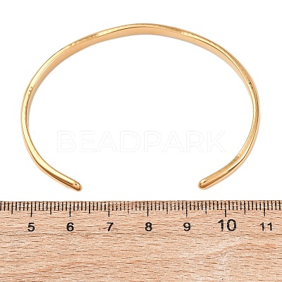 304 Stainless Steel Cuff Bangles for Women BJEW-Z146-05G-1