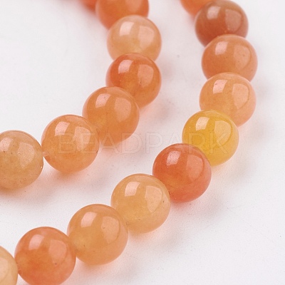 Natural Red Aventurine Beads Strands X-GSR023-1
