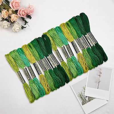 2 Bags 6-Ply Cotton Embroidery Floss DIY-DJ0005-18B-1