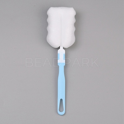 Sponge Bottle Brush with Plastic Handle AJEW-WH0481-478-1