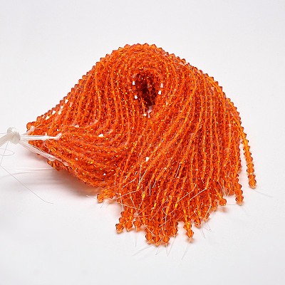 Transparent Glass Beads Strands EGLA-A039-T4mm-D11-1